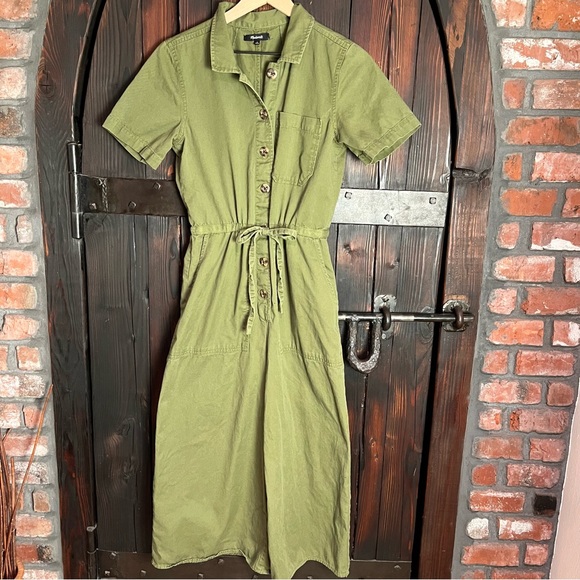 Madewell army green jumpsuit 6 - Picture 1 of 2
